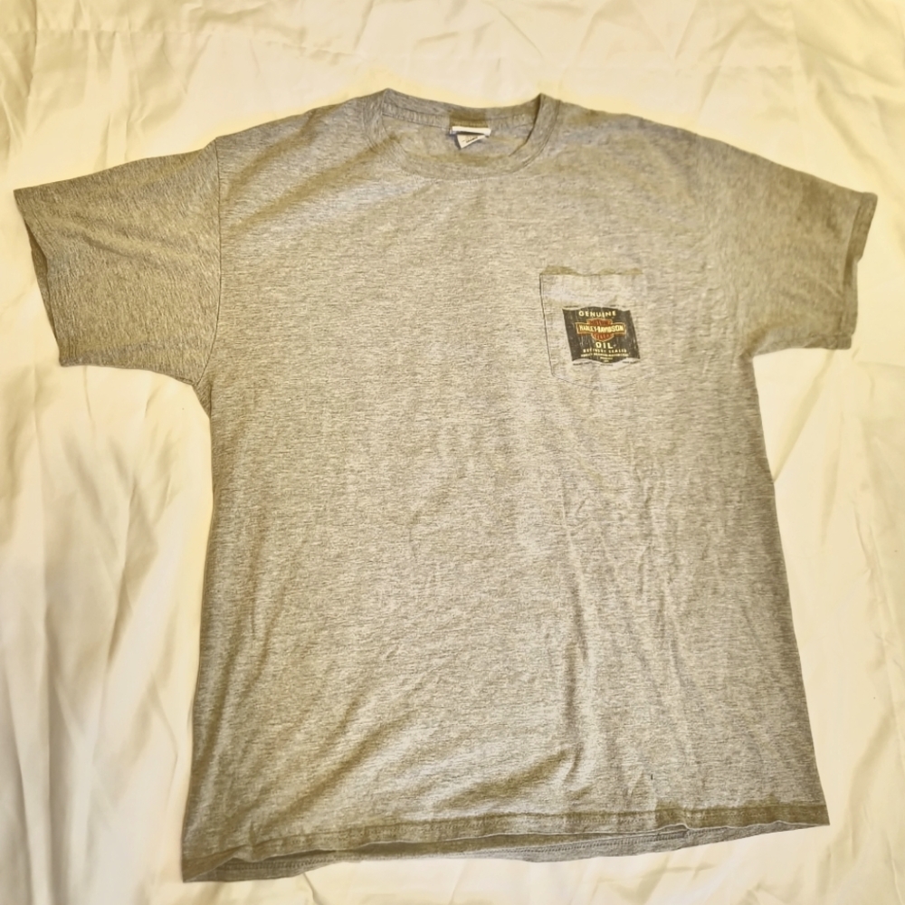 2015 Harley-Davidson Oil Gray Short Sleeve Tee